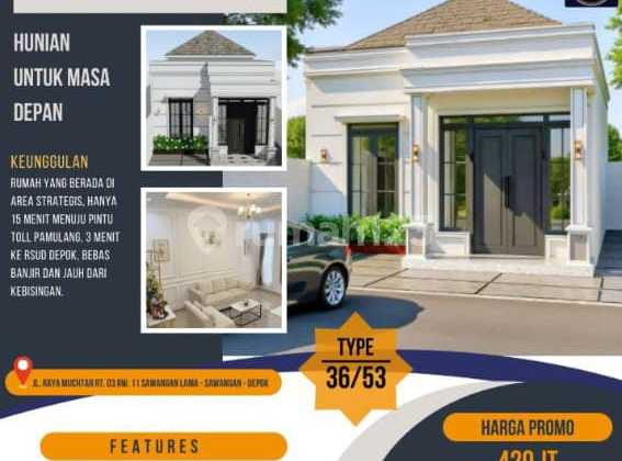 Termurah Rumah Pinggir Jalan Raya Utama Nempel Shila At Sawangan Dekat Tol Pamulang