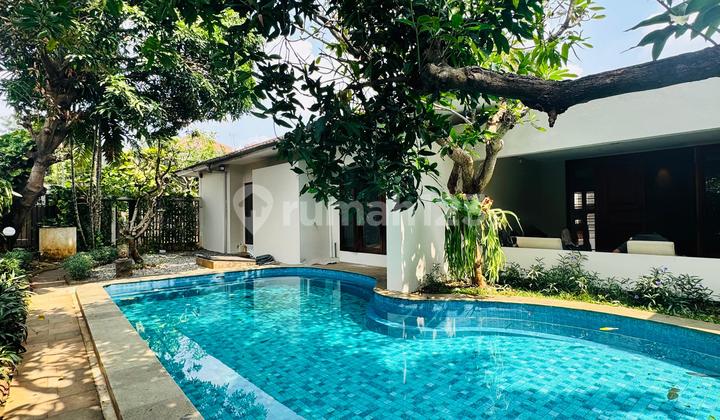 For Sale Beautiful 1-Story House With Pool Fully Renovated In Cipete South Jakarta