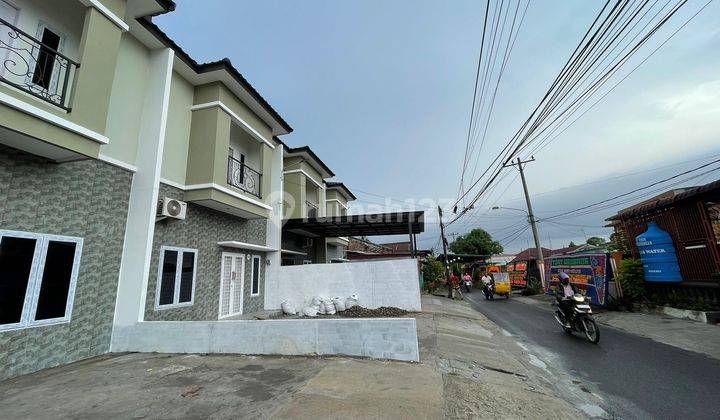 Rumah Baru Hadap Jalan Medan Sunggal Sudah  Ready 100%Baru 2