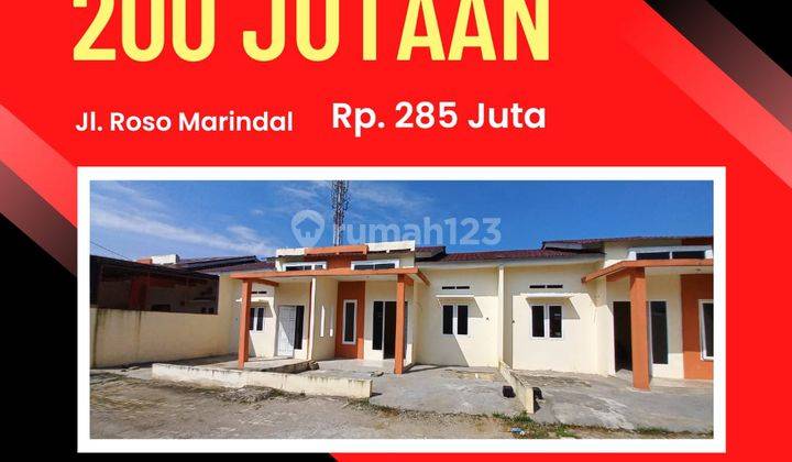 Rumah Ready Jalan Marindal Sisa 3 Unit BisaKpr Dibantu Sampai Acc