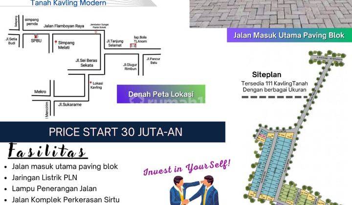 Hot Project Tanah Kavling 2menit Ke Pajak Melati Total 110 Kavlin 2