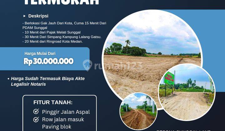 Tanah Kavling Murah Dalam Komplek 150Unit Dekat Pajak Melati 2