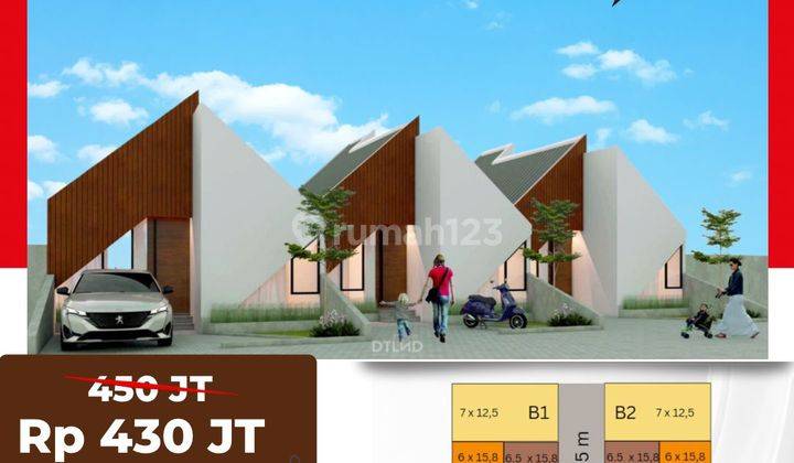 Rumah Murah Di Titi Kuning Model Milenial Scandinavian Keren 1