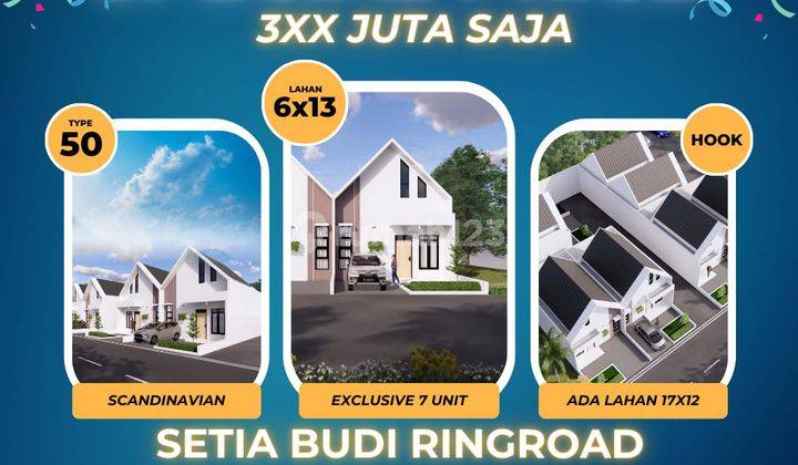 Rumah TERMURAH DI SETIA BUDI MODEL SCANDINAVIAN  2