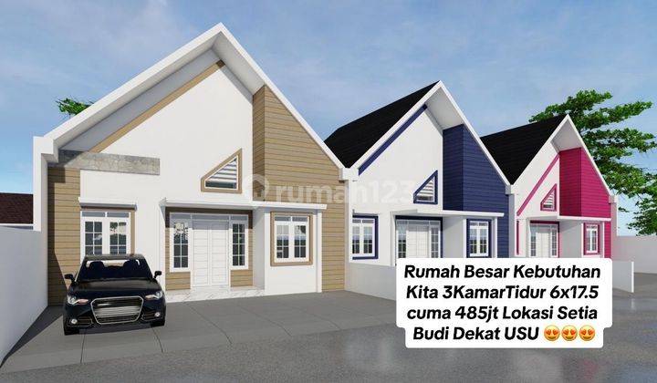 Rumah Lebar 6x17.5 Setia Budi 3 Kamar Cuma 485jt 1