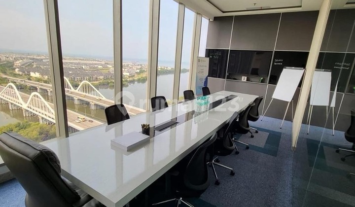 Disewa Office Modern Gold Coast PIK Strategis Sea View Siap Huni 