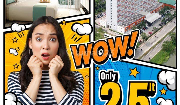 Promo akhir tahun Riverview Apartement Jababeka, booking 2,5 jt cashback 10 jt 1