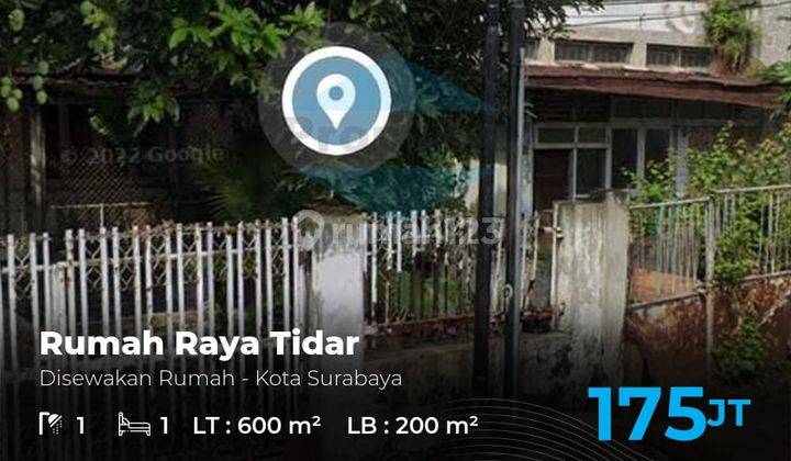 Rumah usaha di Raya Tidar Surabaya Cocok Untuk Cafe  1