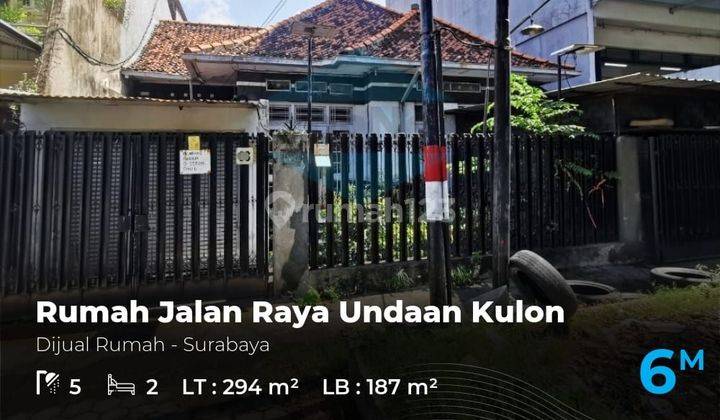 Langka & Murah , Rumah Raya Undaan Kulon Surabaya Dkt Tunjungan  2