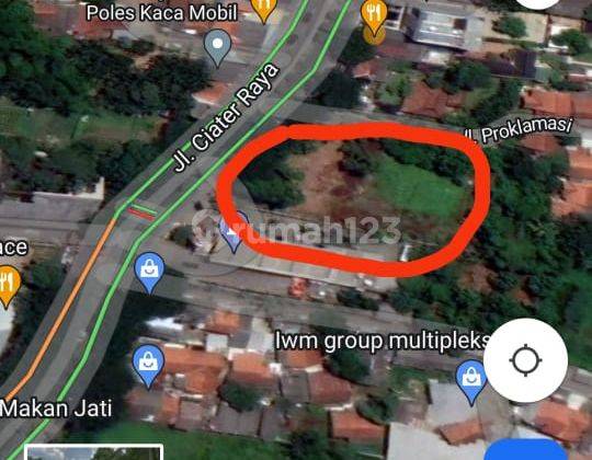 Tanah komersil di Jl. Ciater raya 3400 m² SHM 1