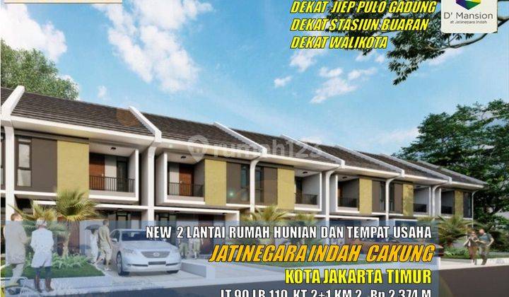 Rumah Baru Bisa Untuk Usaha Atau Kantor di Jatinegara Indah Cakung Dekat Buaran  1