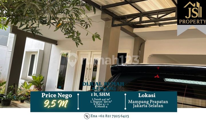 Dijual Rumah Bagus 1 Lantai Di Kemang Shm Mampang Prapatan- Jakarta Selatan 2