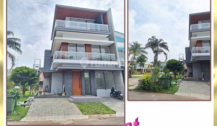 Dijual Rumah Hoek 3 Lantai - Kawasan Elite Citra Garden 6cengkareng - Jakarta Baratsamping Taman, Jarang Ada