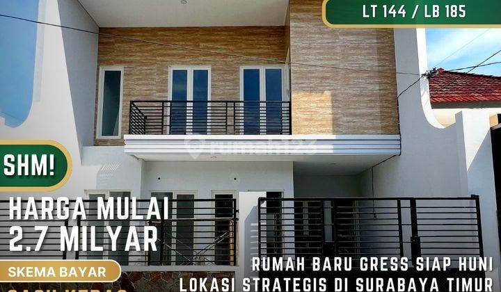 Rumah 2 Lantai Baru SHM di Surabaya, Siap Huni  1