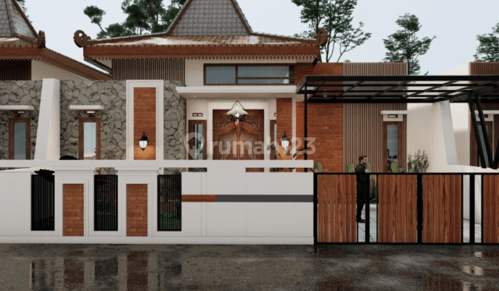 Rumah Joglo Jawa Tepi Jalan Raya Legalitas SHM 3