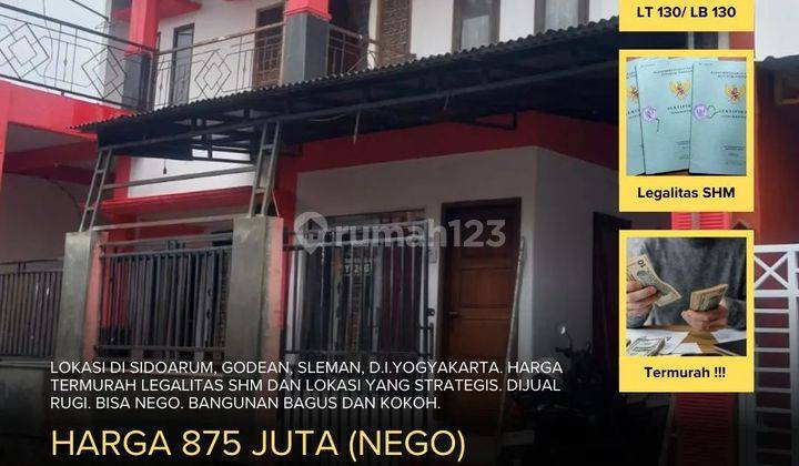 Rumah Termurah di Godean, Jogja 2 Lantai SHM 1