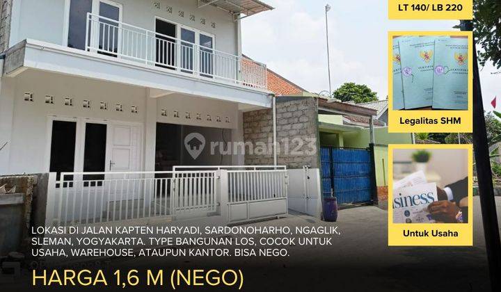 Ruang Usaha, Cocok untuk bisnis, warehouse/ kantor. SHM jogja 1