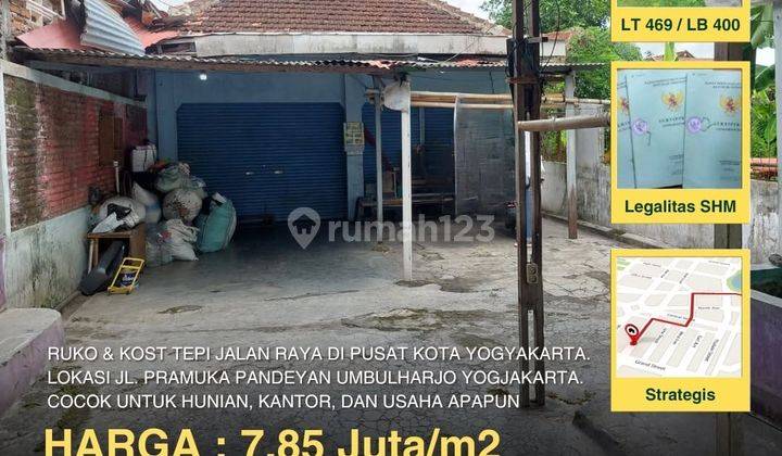 Ruko Kost Tepi Jalan Raya di Pusat Kota Jogja 1