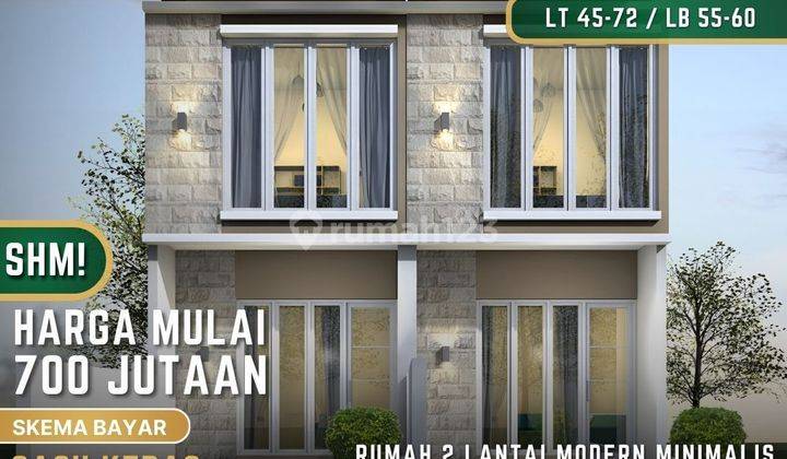 Rumah 2 Lantai Baru SHM di Surabaya Timur, Model Minimalis 1