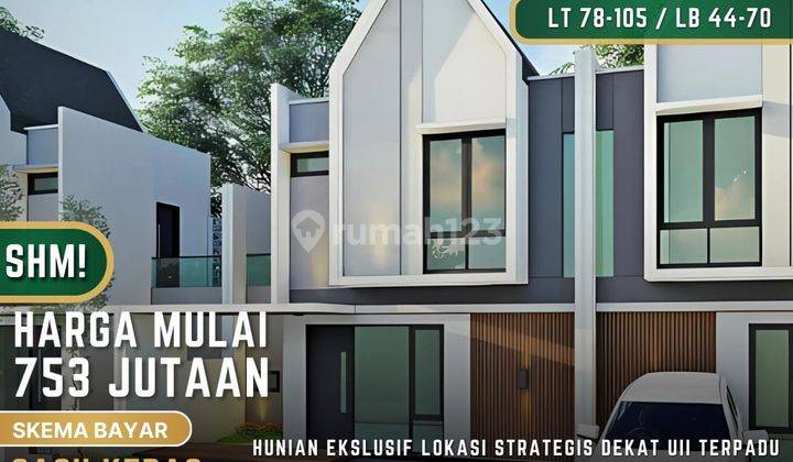 Rumah Baru SHM Pbg Model Scandinavian Dekat Uii Jogja 1