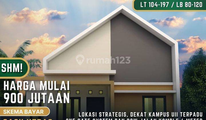 Rumah Baru SHM di Kaliurang, Yogyakarta Harga Dibawah Normal Bebas Design 1