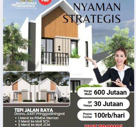 Promo Dp30 Jt Cicilan 100 Ribu/hari Rumah Shm Dekat Pemda & Mall Sch  1