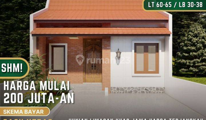 CUMA MODAL 2JT LANGSUNG PILIH UNIT! Rumah Estetik 200Jt-an DP 0%! 1