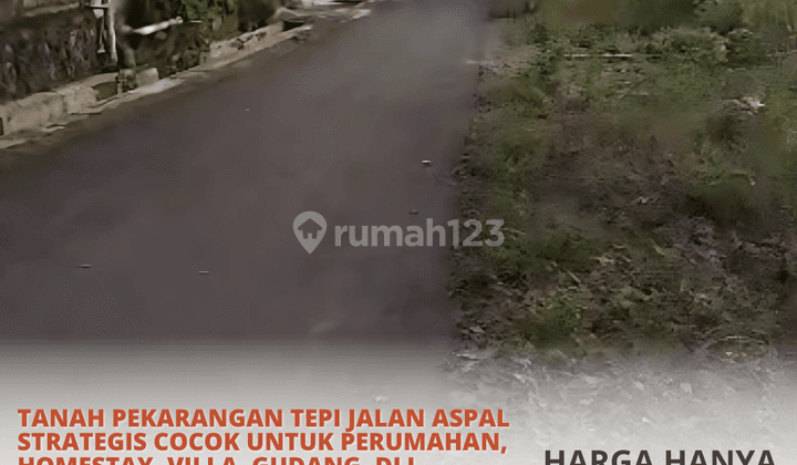 Tanah Pekarangan Murah Tepi Jalan Aspal Murah di Jogja Utara 1