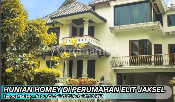 Hunian Homey Di Kompek Perumahan Elite Jaksel Dijual Lelang