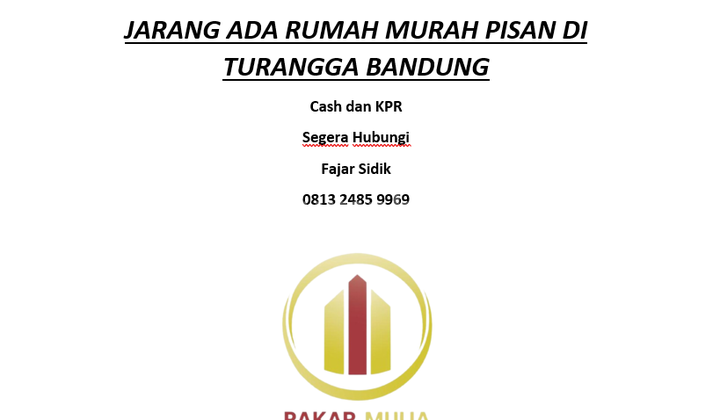 Rarely Available Affordable Move-In Ready Homes in Turangga, Bandung 2