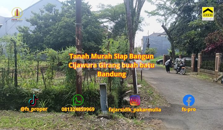 Tanah Strategis Cijawura Girang Bandung Dekat Soekarnohatta SHM Tanah Strategis Cijawura Girang Bandung Dekat Soekarnohatta SHM