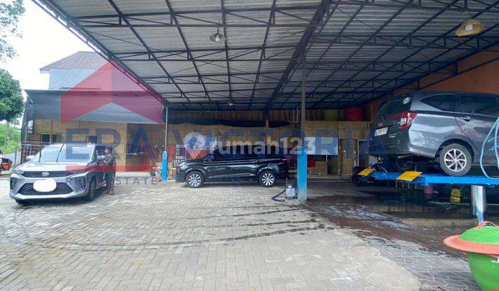 Tanah ada bangunan semi permanen utk usaha cuci mobil 2