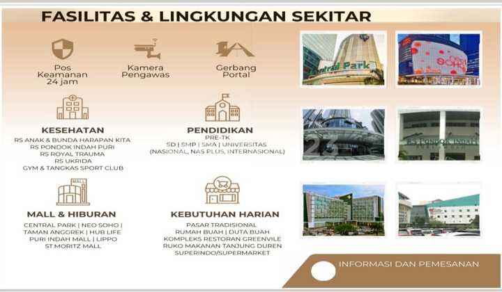 Rumah Indent Murah 10 Menit ke Mall Cp di Duri Kepa 2