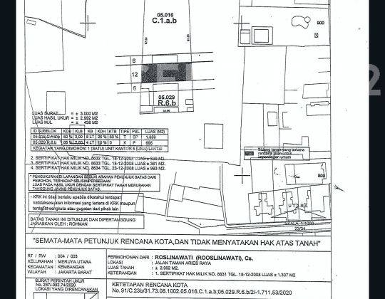 TANAH KOMERSIAL DI MERUYA UTARA JAKARTA BARAT 2