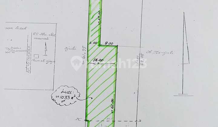Wide Land Ready to Build in Lebak Bulus on Main Road Wide Land Ready to Build in Lebak Bulus on Main Road