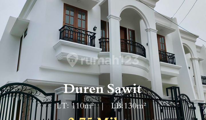 For Sale Brand New Mediterranean Style House in Duren Sawit, East Jakarta