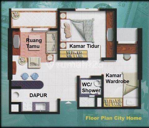 Apartemen Mall of Indonesia (MOI) 2 Kamar Tidur Furnished 1