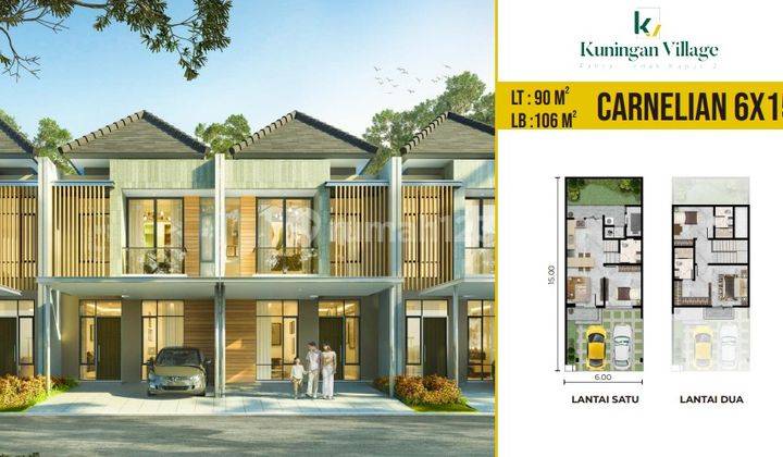 Rumah Dijual Pik 2 Cluster Kuningan Village Uk 6X15 Carnelian 2 Lantai Bisa Cicilan 1