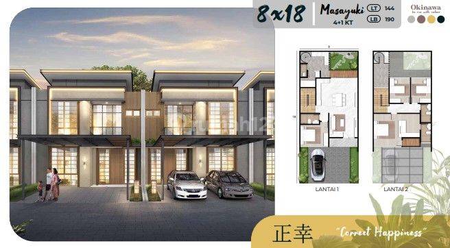 Rumah Dijual Pik 2 Cluster Okinawa Ukuran 8X18 2 Lantai Bisa Cicilan 1