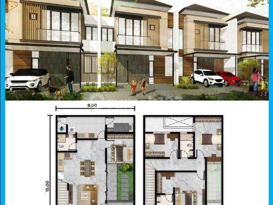 Rumah Pik 2 Dijual Kuningan Viilage Ukuran 8X15 Garnet 2 Lantai Bisa Cicilan 1