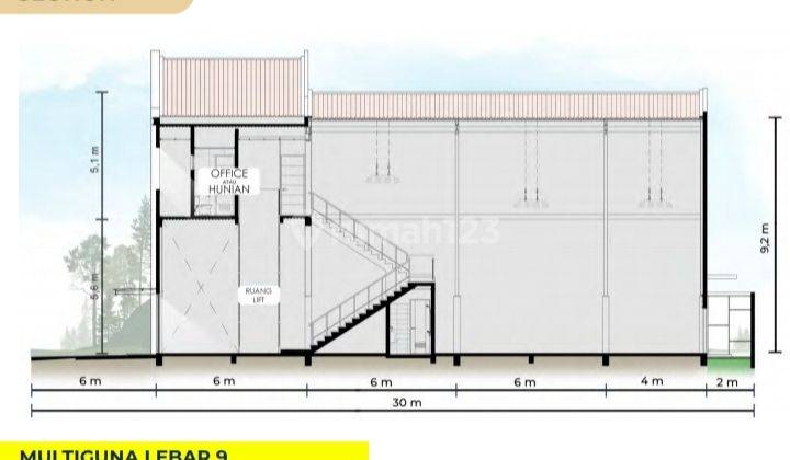 Gudang Sewaan Pik 2 Termurah Uk 9X30 Multiguna 2 Lantai Posisi Bagus 2