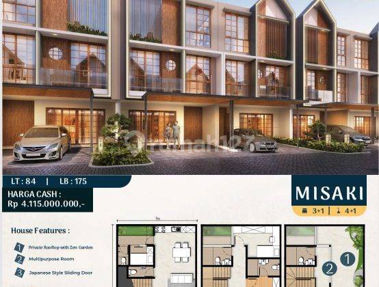 Rumah Dijual Pik 2 Sapporo Residences Uk 7X12 Misaki 3 Lantai Termurah 1