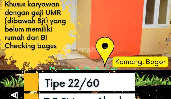 Rumah Baru termurah hanya 7,5 juta ALL IN kemang bogor 1