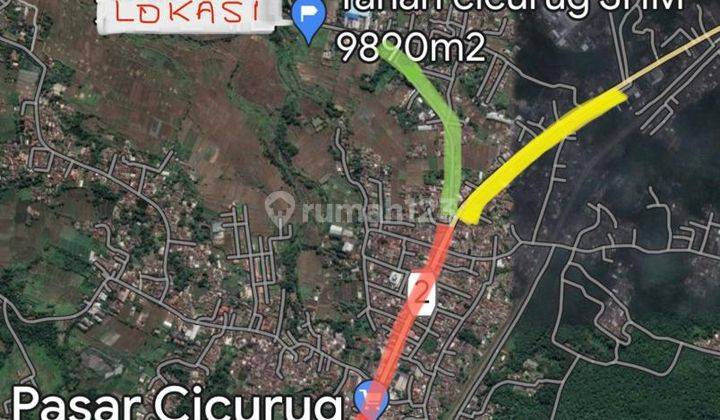 Dijual Tanah 9800 M2 di Cicurug, Sukabumi, Jawa Barat. 2