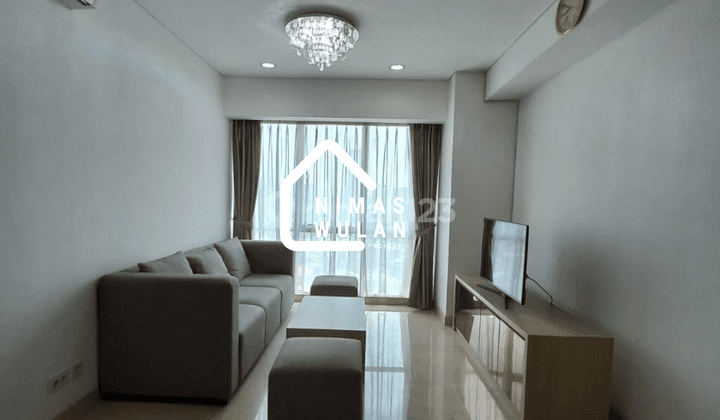 ruang keluarga disewakan sky garden apartment full