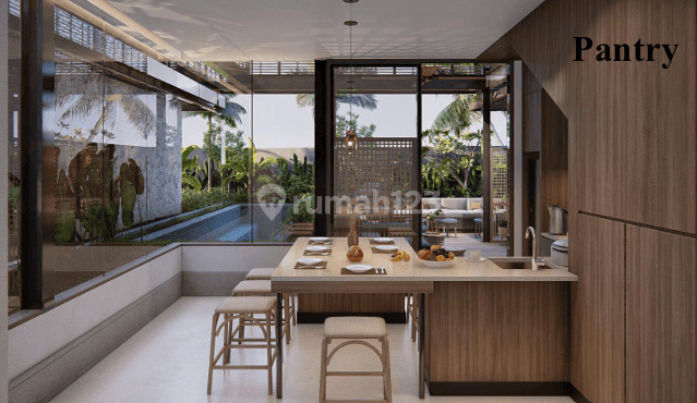 Villa 3 Lantai Modern Tropis Furnished Dekat Echo Beach 1