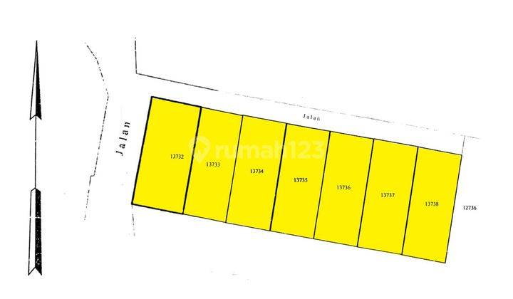 Plot of land for sale in Uluwatu behind Maxone Quite area suitable for a villa 1