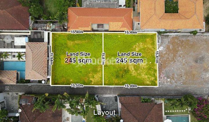 Rare 2 Are Land for Sale in Oberoi Kayu Aya Seminyak Villa Area Near Kudeta Lavafela 1