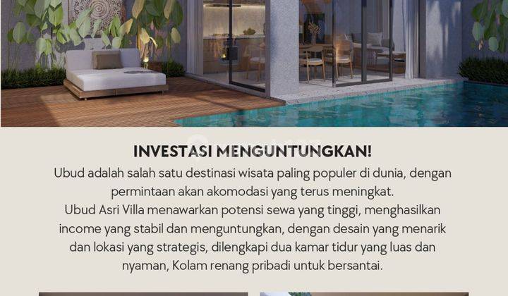 Villa Brand New Ubud Asri Villa Area Premium Cocok Untuk Investasi Roi Tinggi Harga Murah 2