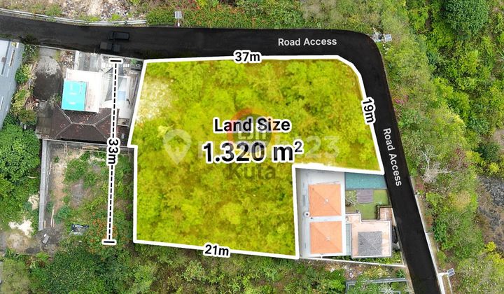 Cheap Ocean View Land in Karangmas Jimbaran Near Raffles Hotel, Movenpick, and Ayana Ready-to-Build Land